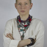 Бусы redrobe "Сны Ацтеков", агат, стекло, металл, 67 см