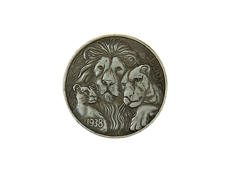 Hobo Nickel №1, монета 1 доллар США 1938 год, копия, 39 мм